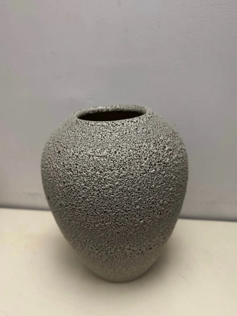 West Elm Textured Stone-Effect Vase
